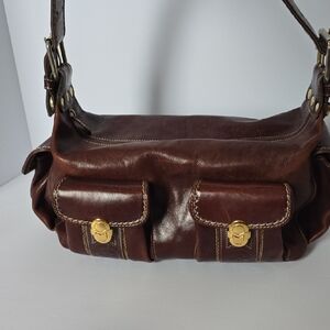 Brown Leather Shoulder Bag